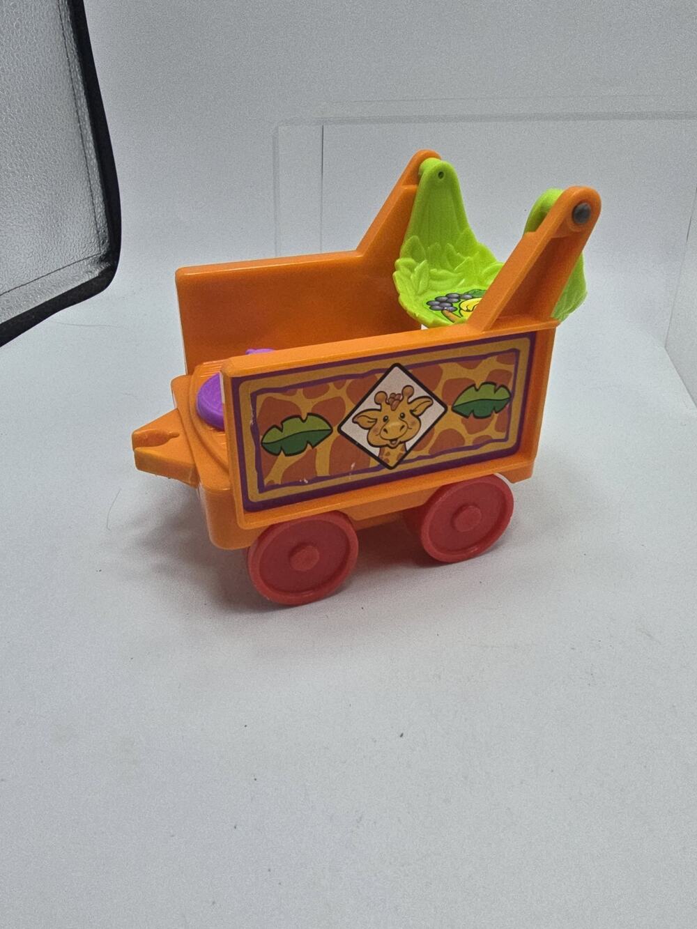 Fisher Price Little People Orange Zoo Safari Train Car Replacement 2001 Giraffe